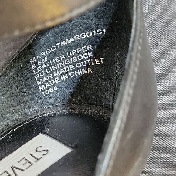 STEVE MADDEN MARGOT ANKLE STRAP CLEAR HEEL POINTED TOE WOMEN"S SHOE - Picture 14 of 15